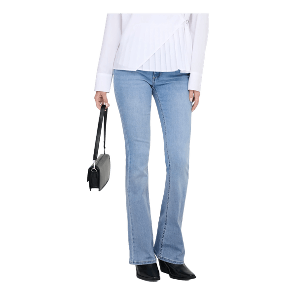 Lyseblå flared fit jeans