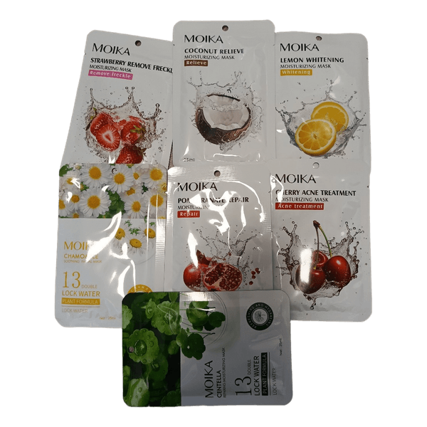 7 vienetai Moika facial sheet masks