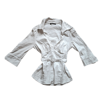 White belted shirt