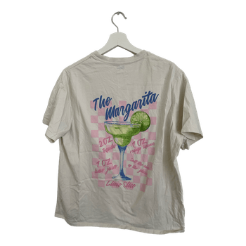 Beige graphic t-paita