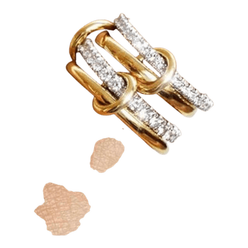 Gold plated and zirconia