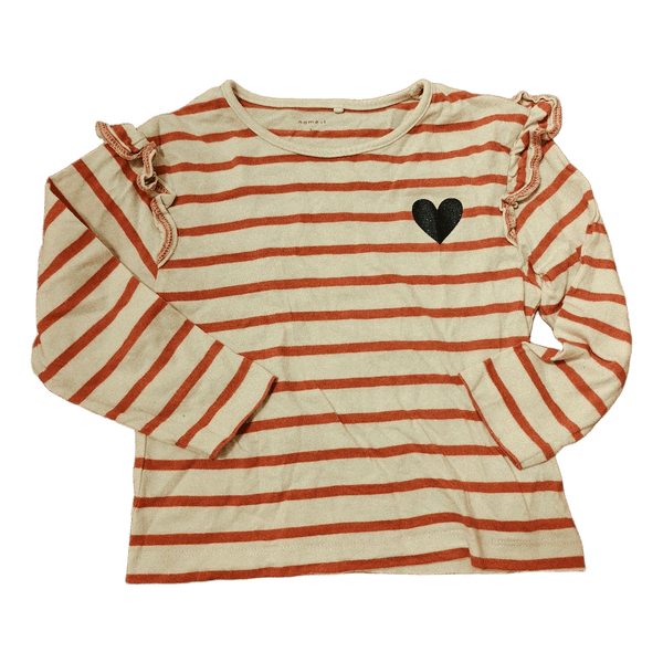 Striped long sleeve top
