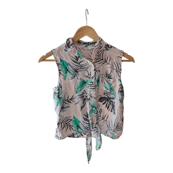 H&M sleeveless floral top