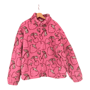 Skinnydip pink fleece jacket