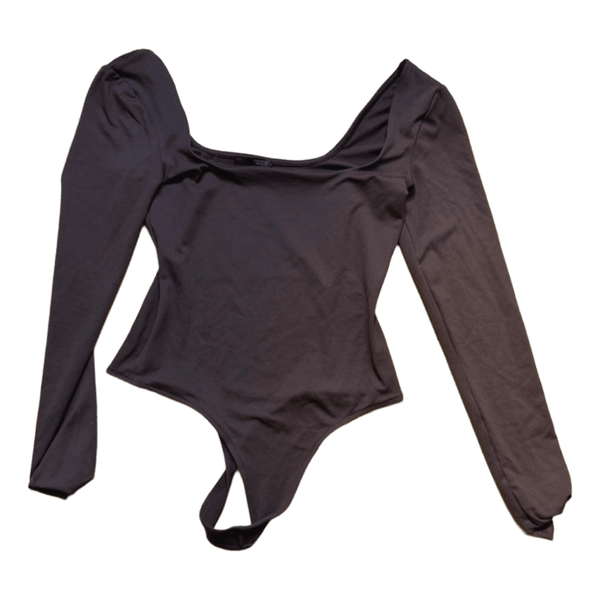 Brun langærmet bodysuit