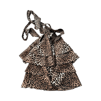 Yas leopard halterneck top