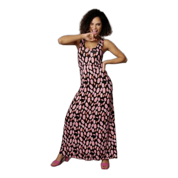 Aniston pattern maxi dress