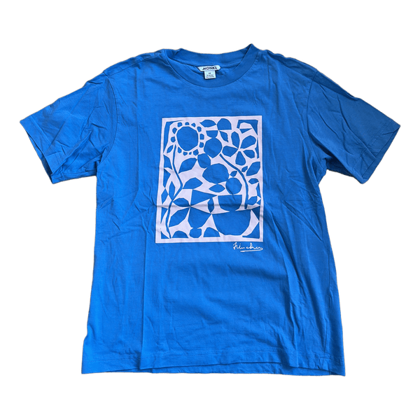 Blå Monki t-shirt med print
