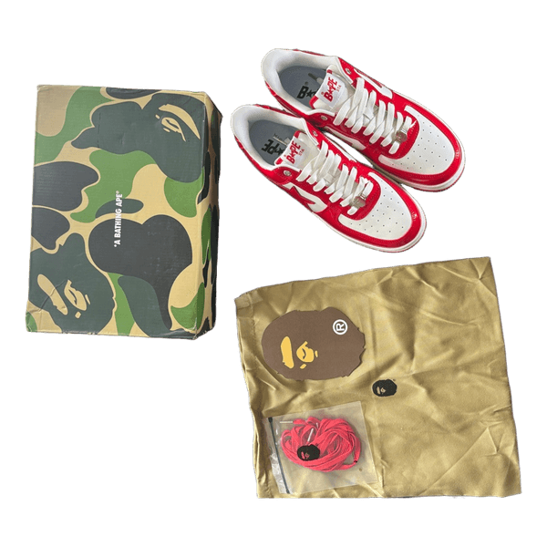 Bape Sta red sneakers