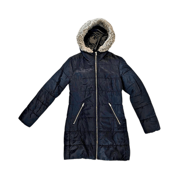 Black puffer coat
