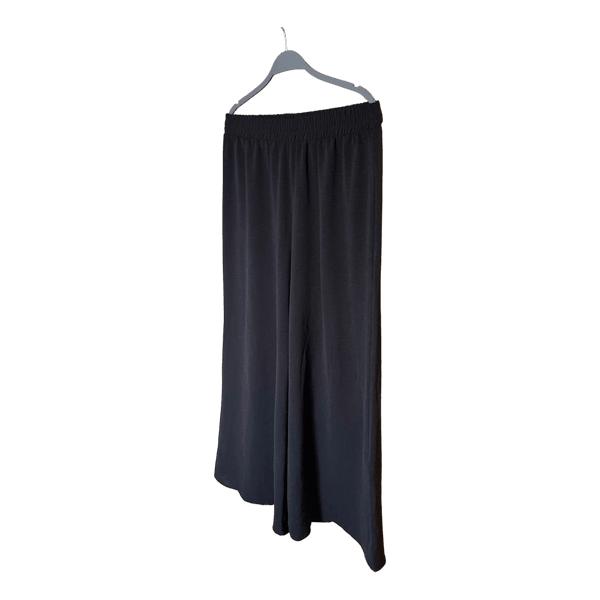 Zara black wide leg trousers
