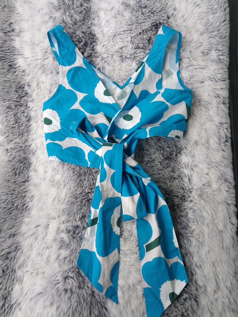 Marimekko unikko Laituri crop top 