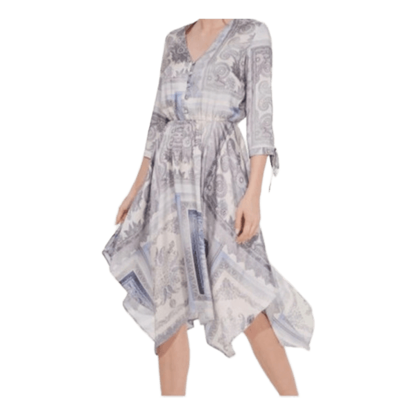 Patterned midi dress