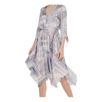 Patterned midi dress