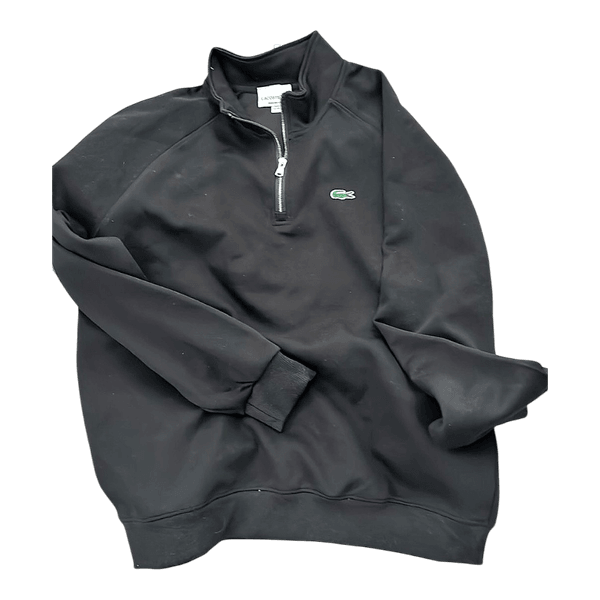 Black Lacoste half-zip