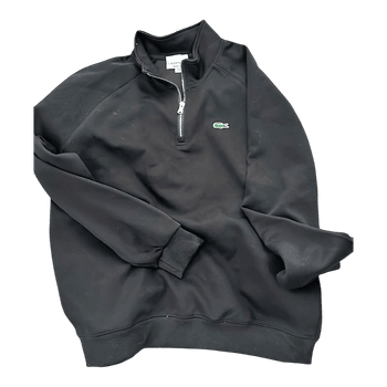 Black Lacoste half-zip