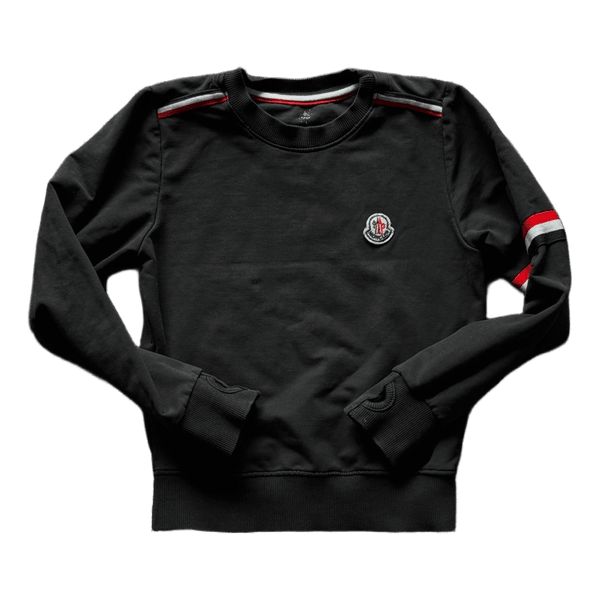 Moncler black cotton sweatshirt