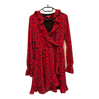 Guess red animal print dress