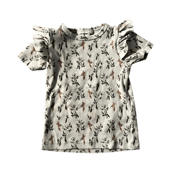 Kukallinen t-paita lyhyillä hihoilla