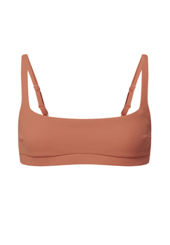 Brown bikini top