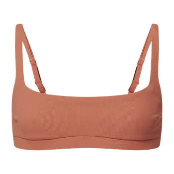 Brown bikini top