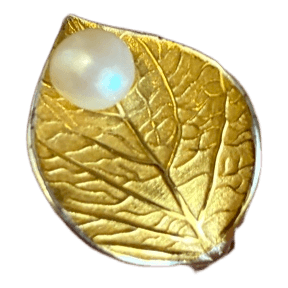 Silver 925 gold plated all leaf