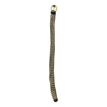 Woven black and gold belt