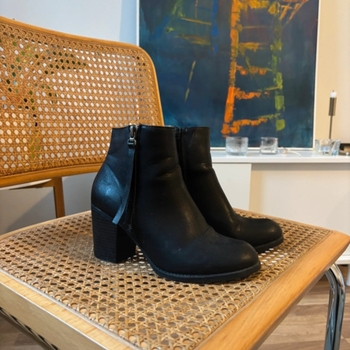 Black ankle boots