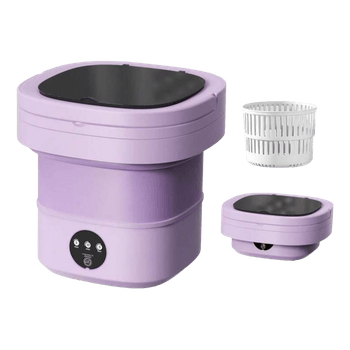 Portable folding washing machine