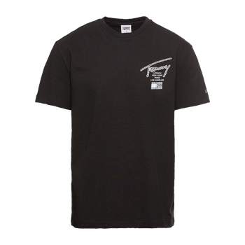 Black print tee