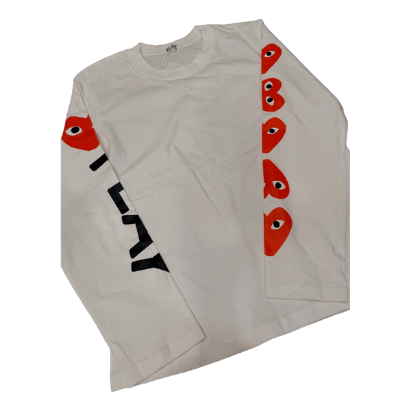 White long-sleeved top