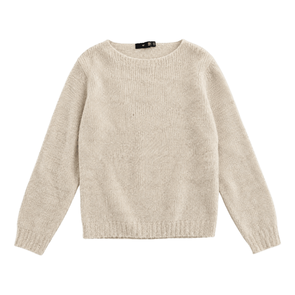 Beige stickad tröja