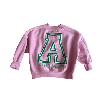 NEXT Pink varsity sweatshirt