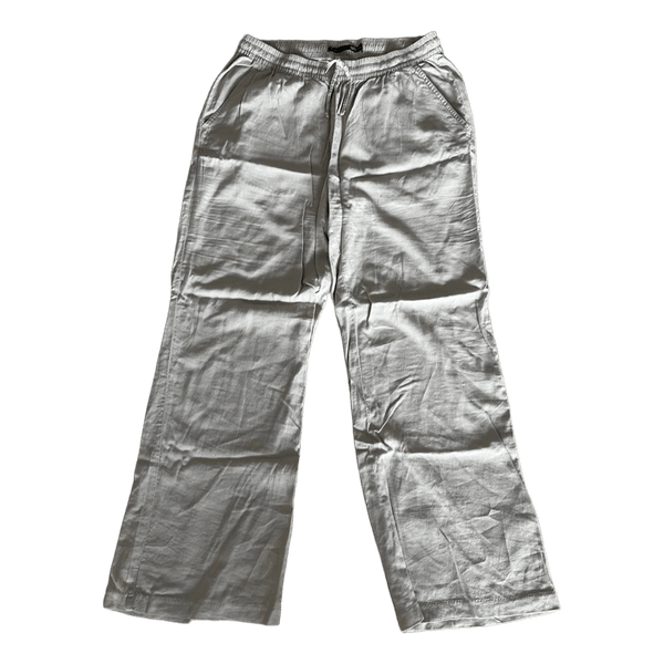 Beige linen trousers