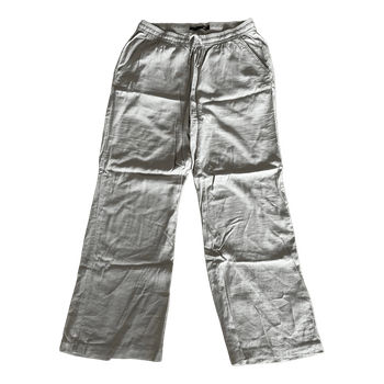 Beige linen trousers