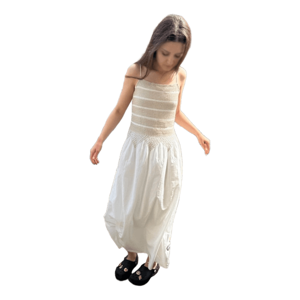 Cottagecore &Other Stories White Dress • Romantic White Party Dress • S/M
