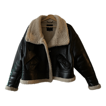 Zara faux leather jacket