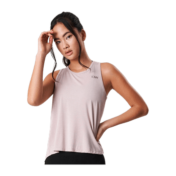 Grey open back tank top
