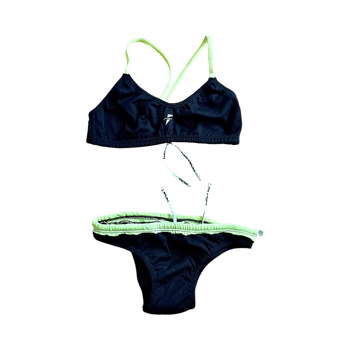 Musta-keltainen bikini