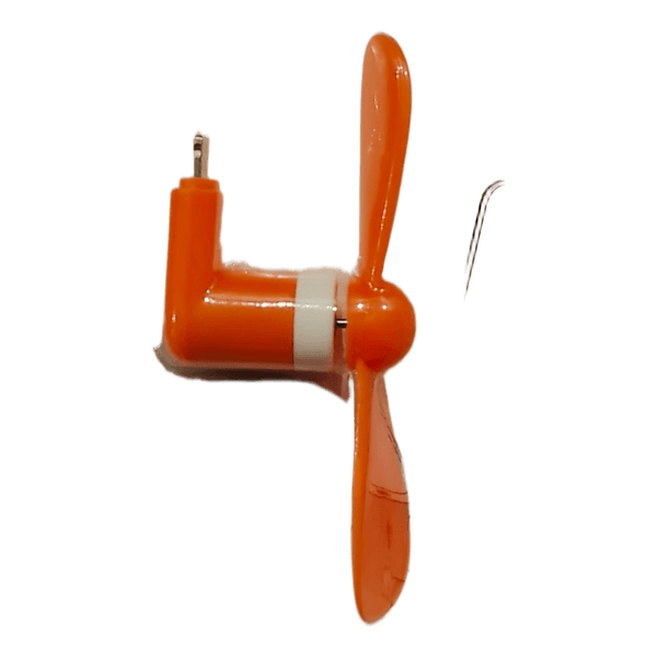 Orange phone fan