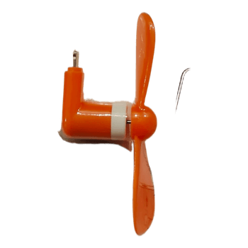 Orange phone fan