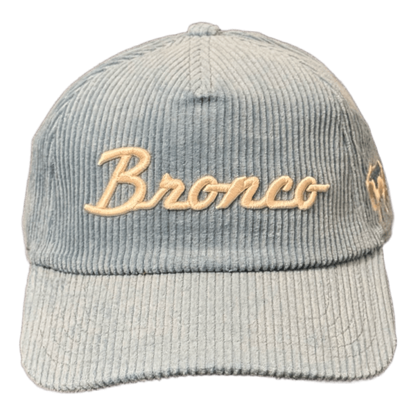 Blue corduroy baseball cap