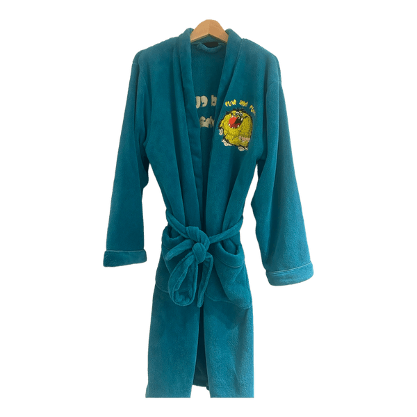 Seppälä blue fleece bathrobe