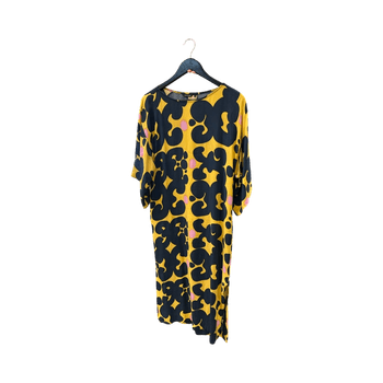 Patterned midi dress