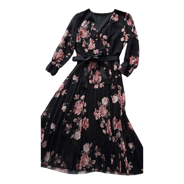 Floral print midi dress