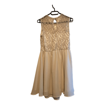 Cream lace dress