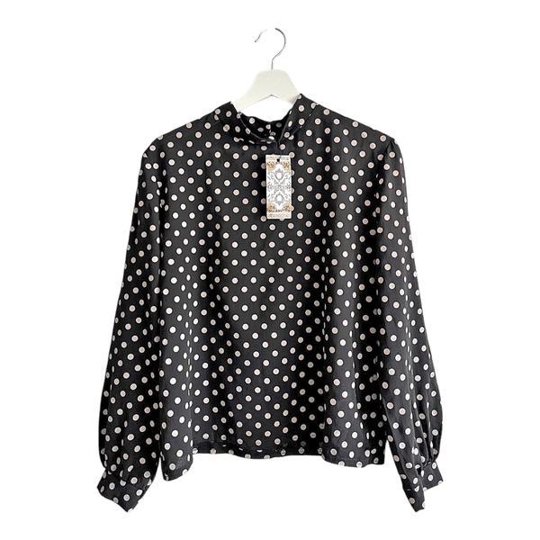 Boohoo polka dot blouse