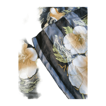 Kukkakuvioinen silkkihuivi