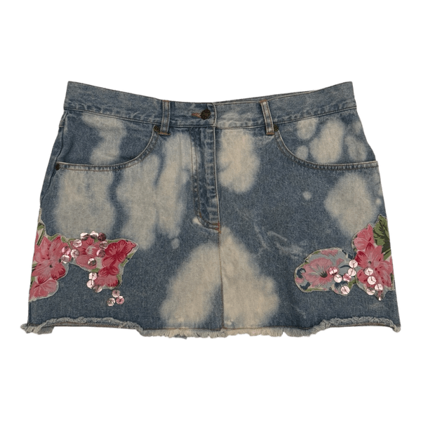 Blue denim mini skirt vintage y2k
