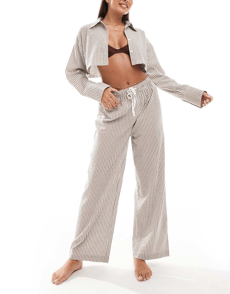 Seersucker beach trouser